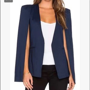 Asilio navy blue cape blazer